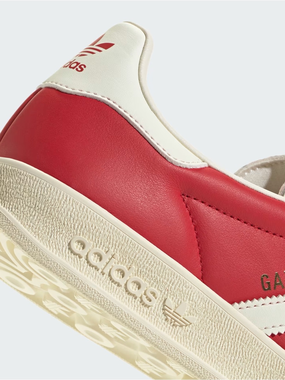 Adidas Men’s Gazelle Indoor “Better Scarlet/Cream White/Gold Metallic” JQ8384 - Picture 6 of 7